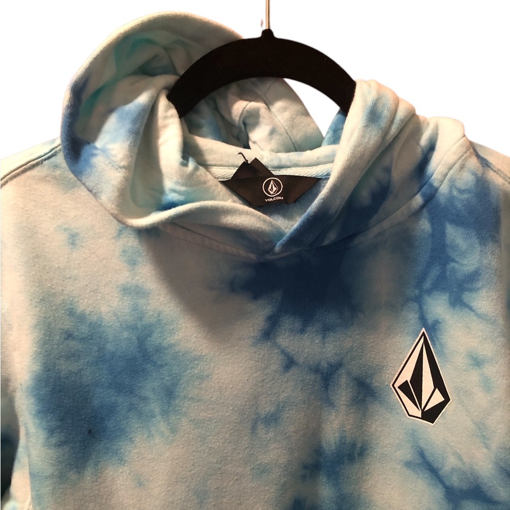 Volcom Blue Tie-Dye Hoodie